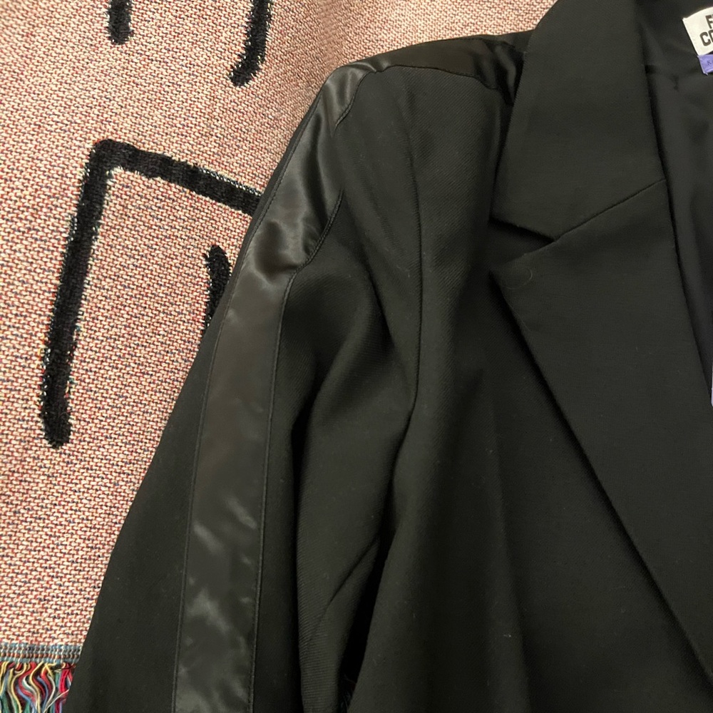 Future collective Kahlana Barfield Target black and leather blazer nwt medium - Picture 4 of 6